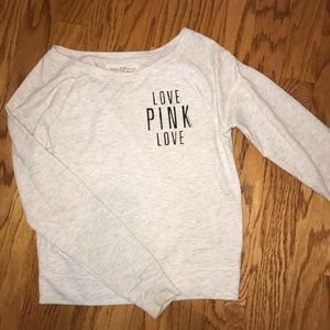 PINK crew neck sweatshirt